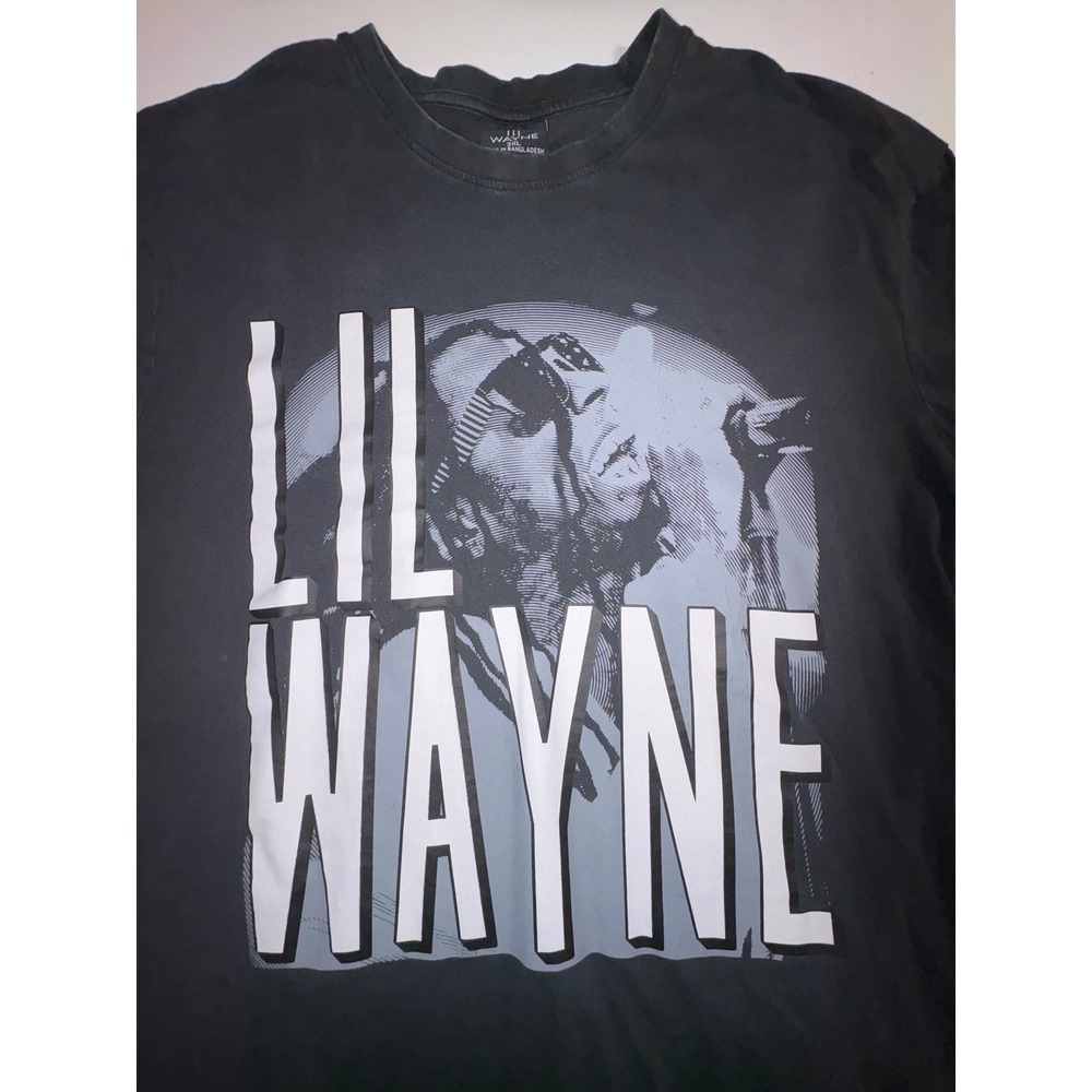 Lil Wayne Graphic T Shirt Black 3XL Hip Hop Rap Concert Tee Mens‎